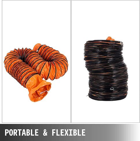 قناة PVC مرنة ، خرطوم مستخرج من جهاز التنفس الصناعي المحمول ، لمنفاخ المستخرج الصناعي ، مستخرج من مروحة مروحة محمولة مستخرج دخان الغبار ، 5M-Diameter300mm in Kuwait