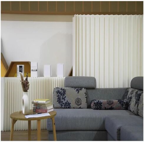 Room Divider Retractable Room Divider Living Room Bedroom Paper Wall Privacy Screen, Deformable Room Divider Partition Storage Display Rack Decorative Background Wall(2x2.6 m/6.56x8.53 ft) in Saudi Arabia