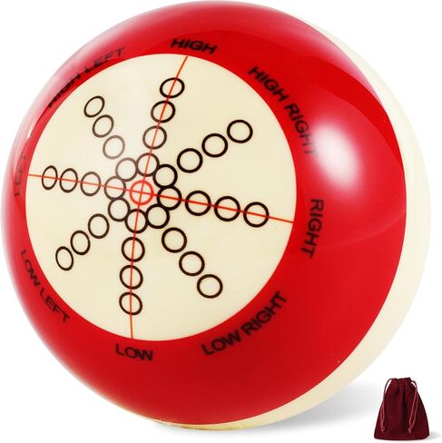 MONSKY Training Cue Ball Billiards, Practice Trainer Artifact Profession Resin Standard Practice American Billiards Eight Balls 57.2mm/2.3in Diameter with Bag in Saudi Arabia