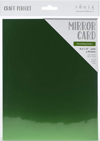 Craft Perfect Satin Mirror Cardstock 8.5"X11" 5/Pkg-Blue Obsidian in Saudi Arabia