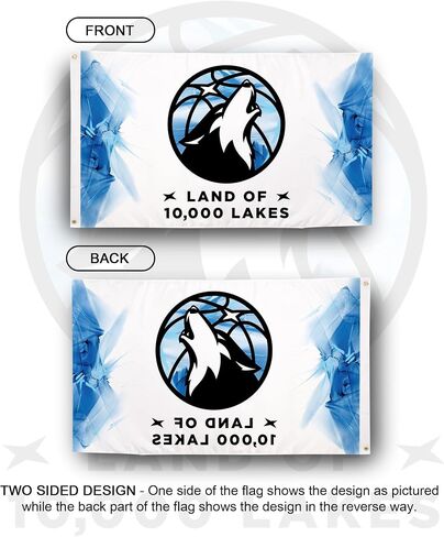 Desert Cactus Minnesota Timberwolves Flag NBA 100% Polyester Indoor Outdoor 3x5 feet National Basketball Association Team Flags (Flag City Edition 24-25 B) in Saudi Arabia