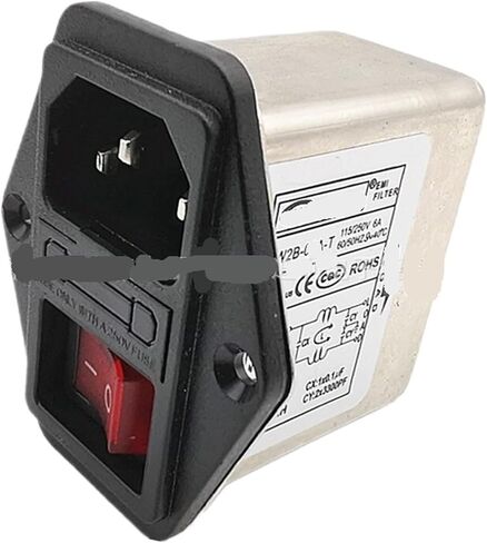 Red Switch with Light Socket Filter CW2B-06A-T CW2C-6A 10A Anti-Interference(CW2B 10A T 10A with Light) in Saudi Arabia