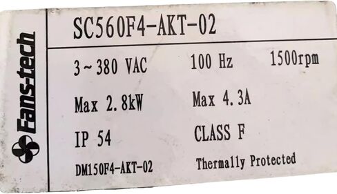 380V 4.3A 2.8KW 1500RPM Cooling Fan in Saudi Arabia