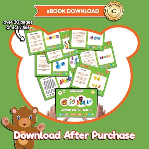 Twist & Turn Nuts n Bolts - Sort, Count, Match & Play with 12pc + eBook in Saudi Arabia