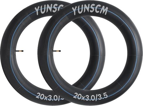 2-PCS 20x3.0 أنابيب إطارات الدراجة الثقيلة 20x3.0/3.5 AV48MM صمام Schrader (76/89-406) أنابيب داخلية للدراجة متوافقة مع 20x3 20 × 3.30 20 × 3.50 دراجة الدراجة （G-214） in Saudi Arabia