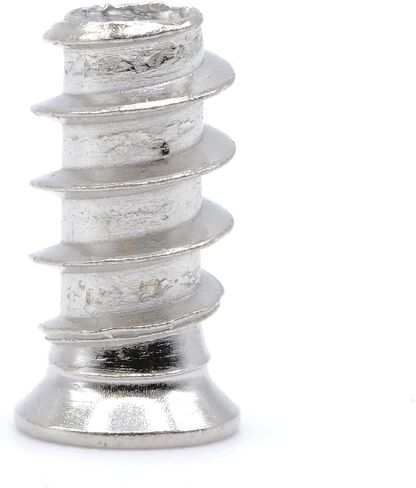 replacementscrews m6.1 × 13 مم (1/4 في × 1/2 بوصة) مسامير اليورو - 2.3 مم الملعب (11 TPI) - رأس مسطح ، محرك بوزي - مسامير خشبية مطلي بالزنك (حزمة 10) in Kuwait