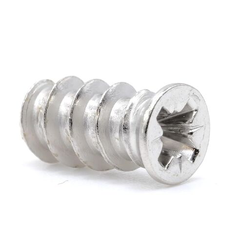 ReplacementScrews M6.1 x 13mm (1/4 in x 1/2 in) Euro Screws - 2.3mm Pitch (11 TPI) - Flat Head, Pozi Drive - Zinc Plated Wood Screws (Pack of 10) in Saudi Arabia