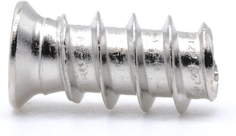 replacementscrews m6.1 × 13 مم (1/4 في × 1/2 بوصة) مسامير اليورو - 2.3 مم الملعب (11 TPI) - رأس مسطح ، محرك بوزي - مسامير خشبية مطلي بالزنك (حزمة 10) in Kuwait
