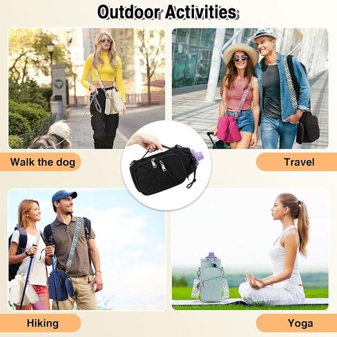 Water Bottle Carrier Bag with Strap, Water Bottle Holder Crossbody Bags for Women Men for Walking, Hiking,Cycling in Saudi Arabia