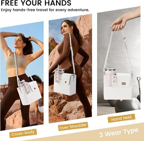 كيس كروس في الهواء الطلق كوب مياه تخزين الحامل الزجاجة المحفظة محفظة توملن. in Kuwait