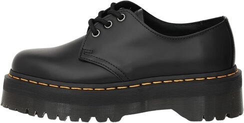 Dr. Martens Unisex 8053 Quad 5-Eye Shoe, Black Polished Smooth in Saudi Arabia