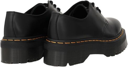 Dr. Martens Unisex 8053 Quad 5-Eye Shoe, Black Polished Smooth in Saudi Arabia