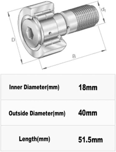 KRX18X40X51.5-3/3AS CAM متابعين KRX18X40X51.5 للطباعة آلات الإبرة تحمل أسطوانة الإبرة المحمل in Saudi Arabia