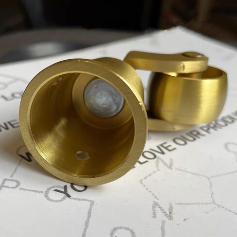 Solid Brass Casters, Vintage Style Furniture Moving Castor Wheels,Universal Small Wheels,for DIY Project,Load Capacity 330Lbs/150Kg, S in Kuwait