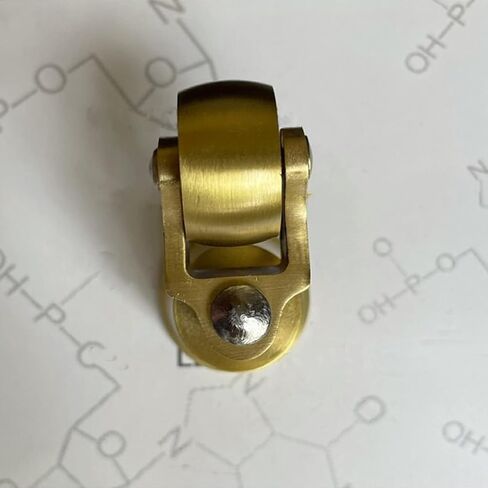 Solid Brass Casters, Vintage Style Furniture Moving Castor Wheels,Universal Small Wheels,for DIY Project,Load Capacity 330Lbs/150Kg, S in Kuwait