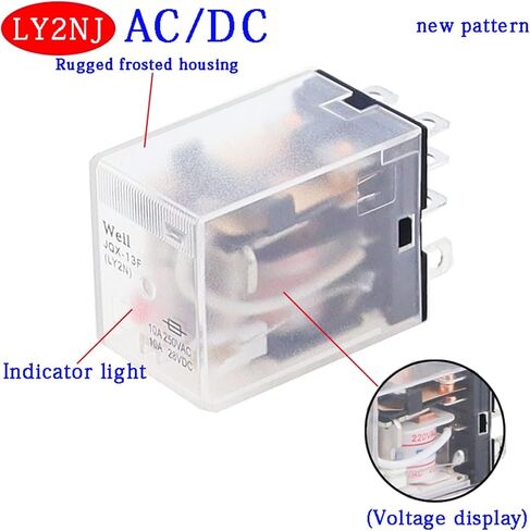 30PCS LY2NJ COIL DC12V DC24V AC110V AC220V HH62P JQX-13F10A 220V MINIATURE COLLUTROMAGNETIC GUIP RELAY in Saudi Arabia