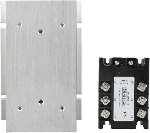 موافقة CE 60A 80A 100A 120A DC-AC 3 مرحلة SOLD SOLD RELAY MODULE SSR RELAY+إدخال المبرد المتطابق 3-32VDC الإخراج 24-480VAC (80A مع الرادياتير) in Saudi Arabia