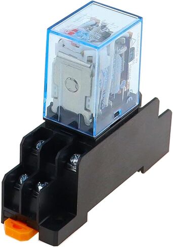 10pcs my2p hh52p my2nj dc 12v 24v 36v 48v 110v 220v coil الغرض العام dpdt micro mini الترحيل مع قاعدة المقبس in Saudi Arabia