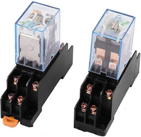 20 X DC 12V 5A Coil 8pin DPDT 35MM DIN RAIL RALAIN in Saudi Arabia