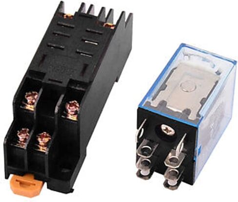 20 X DC 12V 5A Coil 8pin DPDT 35MM DIN RAIL RALAIN in Saudi Arabia