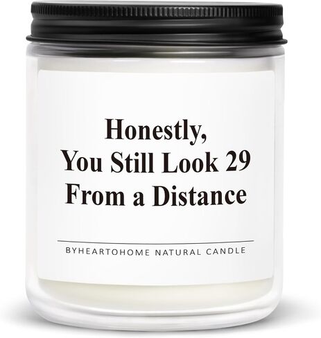 50th Birthday Gifts for Her Him, 1975 50th Birthday Decorations for Women Men, Fifty Bday Candle, 50 Year Old Bday Gifts for Husband Wife, Friend, Sister, Mom, Dad(7oz in Saudi Arabia
