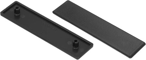 MECCANIXITY 20Pcs Standard Plastic Rectangle Aluminum Extrusion End Cap Black Hole Dia 10.5mm 90x45mm for Trolley, Fish Tank Rack, Storage Rack in Saudi Arabia