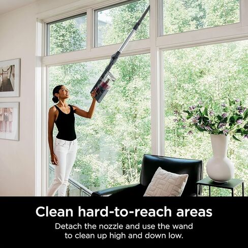 Shark R-IZ464H Vertex Cordless Stick Vacuum with DuoClean PowerFins, Lightweight, Pet Hair, HEPA, 60 Min Run Time - Certified Refurbished in Saudi Arabia