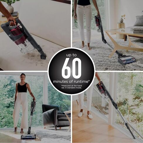 Shark R-IZ464H Vertex Cordless Stick Vacuum with DuoClean PowerFins, Lightweight, Pet Hair, HEPA, 60 Min Run Time - Certified Refurbished in Saudi Arabia