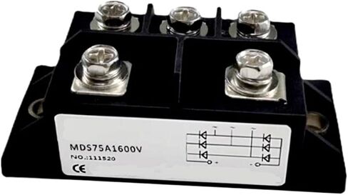 1pc for Inverter Welding Machine Three-Phase Rectifier Bridge MDS75A 100A 1600V 1800V 2000V AC Integrated Bridge Module(Radiator 20150) in Saudi Arabia