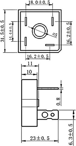 50A 1000V 4-pin S50VB100 Single-Phase diode KBPC 10A 20A 25A 50A Bridge Rectifier in Saudi Arabia