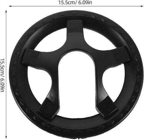Wakauto Universal Bicycle Chainring Guard - 36T 5-Hole Crankset Protector for Fixed Gear and Mountain Bikes - Easy Installation Durable Plastic 6.1 Inch in Saudi Arabia