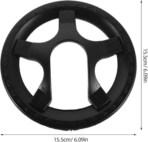 Wakauto Universal Bicycle Chainring Guard - 36T 5-Hole Crankset Protector for Fixed Gear and Mountain Bikes - Easy Installation Durable Plastic 6.1 Inch in Saudi Arabia