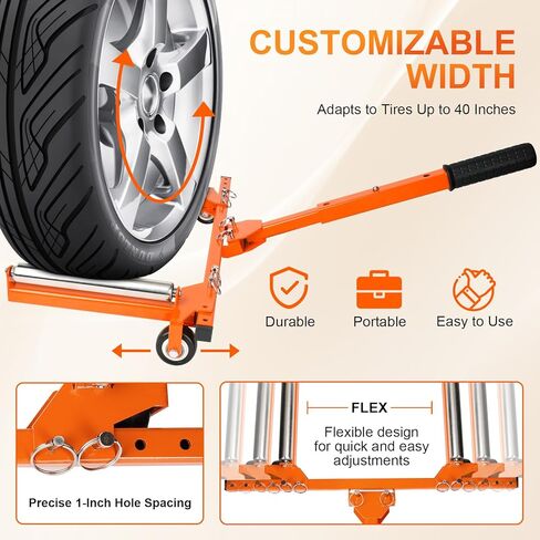 Tire Dolly，Foldable Adjustable Width Tire Dolly，Rolling Wheel Dolly in Saudi Arabia