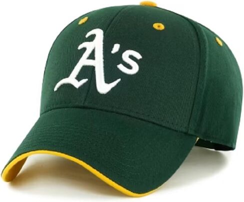 مرخص رسميًا في Oakland Baseball Classic Edition Hat القابلة للتعديل Green MVP Logo Logo Capo Structured Logo in Saudi Arabia