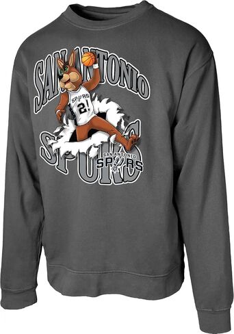 Blue 84 NBA Officially Licensed Crewneck Sweatshirt Ringspun Slam Mascot Black in Saudi Arabia