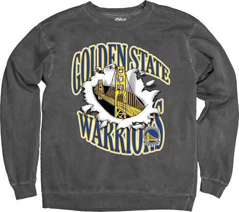 Blue 84 NBA Officially Licensed Crewneck Sweatshirt Ringspun Slam Mascot Black in Saudi Arabia