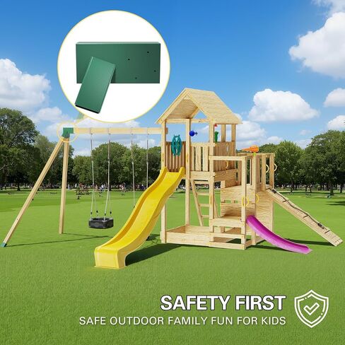 مجموعات الأرجوحة بين قوسين - 2 أقواس Swingset Swingset ثقيلة مع جميع أجهزة التثبيت ، التثبيت البسيط - أجزاء مجموعة الأرجوحة DIY （أخضر） in Saudi Arabia