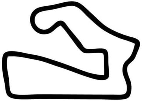 Road America Track Outline Vinyl Decal Race Track, Die Cut Vinyl Decal for Windows, Cars, Trucks, Tool Boxes, laptops, MacBook - virtually Any Hard, Smooth Surface in Saudi Arabia