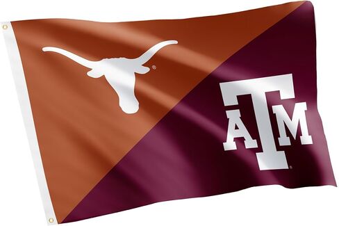 جامعات Desert Cactus Texas UT Austin Longhorns X Tamu Aggies Rivies Flag Banner 100 ٪ Polyester Indoor Outdoor 3X5 FET (علم المنافسين) in Kuwait