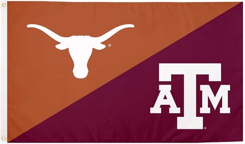 جامعات Desert Cactus Texas UT Austin Longhorns X Tamu Aggies Rivies Flag Banner 100 ٪ Polyester Indoor Outdoor 3X5 FET (علم المنافسين) in Kuwait