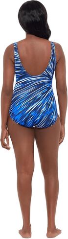 Women's Panel Scoopneck Tank One Piece Swimsuit in Kuwait
