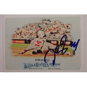 MARTIN PRADO ATLANTA BRAVES Autograph 2010 Allen & Ginter #267 Signed Card 16C - MLB Autographed Baseball Cards in Saudi Arabia