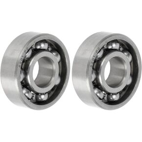 ACROPIX 6201 Deep Groove Ball Bearings P0 12x32x10mm Lubricated Bearings Open Type Silver Tone Scooter Skateboard Wheel - Pack of 2 in Kuwait