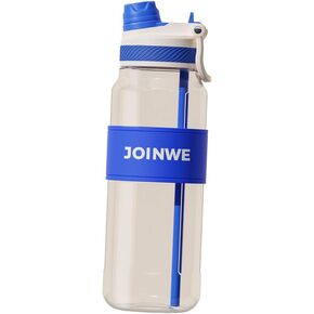 ZZT 34 OZ زجاجات مياه بلاستيكية ، زجاجة مياه رياضية مع قش ، مقاومة للتسرب ، شرب مزدوج ， زجاجة مياه رياضية للنشاط الداخلي والخارجي (الأخضر) in Kuwait