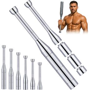 17. 5lb Adjustable Macebell Indian Club for Strength Training Bell 6-in-1 Club Steel for Training Full Body, Muscles, Shoulder, Grips, Forearm Workout in Home Gym Weighted(17.5 Lbs,8kg) in Saudi Arabia