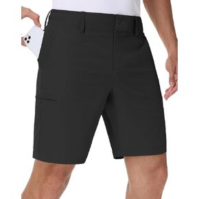 JWM Men's 7" Golf Shorts with 6 Pockets - Stretchy Lightweight Hiking Hybrid Work Dress Short Casual Breathable Quick Dry in Kuwait