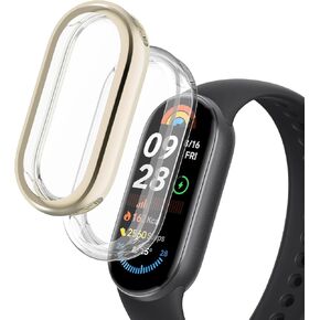 2-Pack Soft TPU Case Compatible with Xiaomi Smart Band 9,All-Around Protective Case Cover Bumper Frame (Clear/Clear) in Kuwait