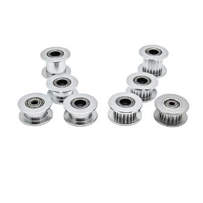20 Teeth 2GT Idler Pulley Synchronous Wheel Bore 3/4/5/6/8mm with Bearing Belt Width 6/9/10/12/15mm 3D Printer GT2 Timing Pulley(Bore 6mm No Teeth,1pcs,9mm-Black) in Kuwait