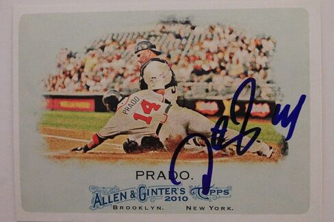 Martin Prado Atlanta Braves Autograph 2010 Allen & Ginter #267 CARCED 16C - MLB CARDACHER in Saudi Arabia