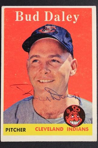 قام برعم دالي الهنود بتوقيع 1958 Topps #222 بطاقة موقعة JSA أصيلة - بطاقات موقعة للبيسبول in Saudi Arabia